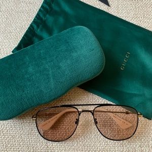 Gucci GG Black/Gold with Pink Lens